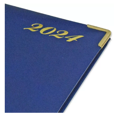 FIS A5 Diary 2024 English (1-Week at a glance) Blue - FSDI78E24BL
