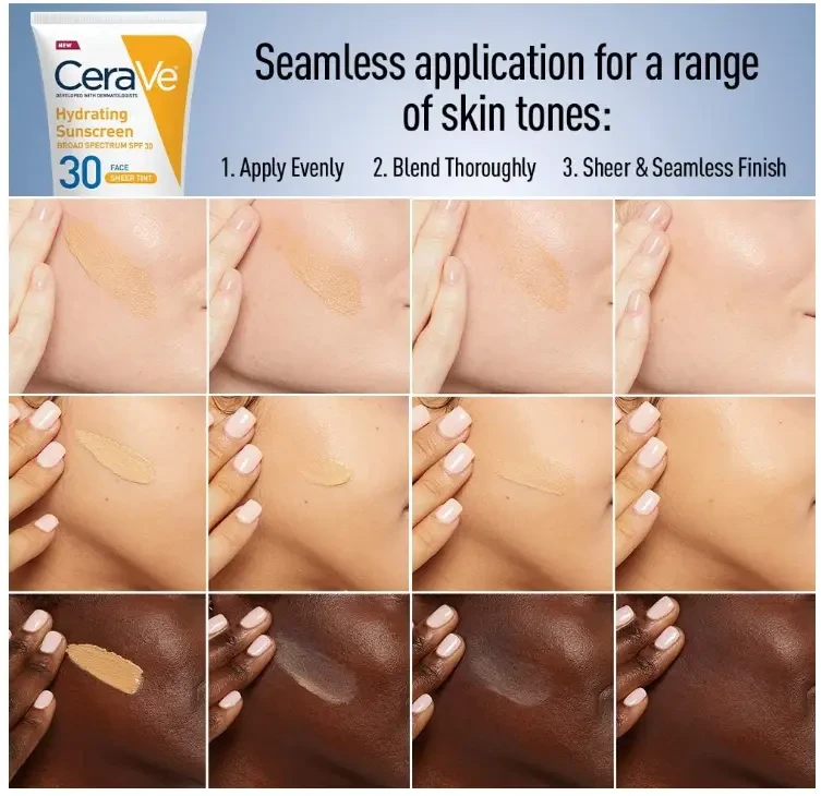 CeraVe Tinted Sunscreen with SPF 30 - 1.7 Fluid Ounce