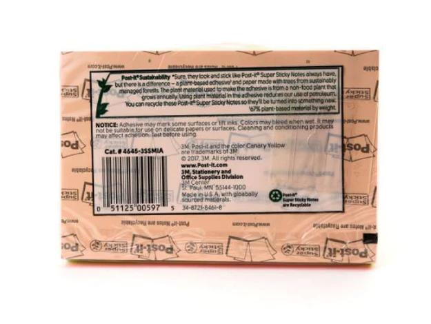 3M Post-It Notes Super Sticky 4645-3SSMIA, 101 mm x 152 mm, 45 Sheets-pad, 3 pads-pack