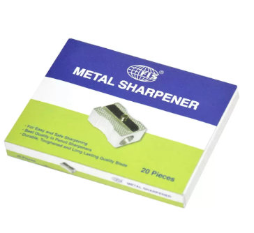 FIS Metal Sharpeners 1 Hole, M Shape, Pack of 20 Pieces - FSSP03
