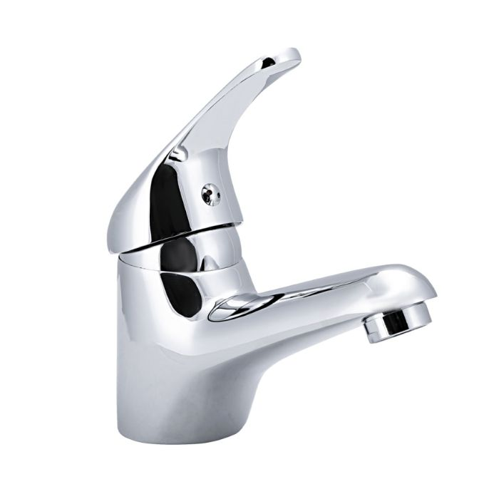 Geepas GSW61088 Cara Single Lever Wash Basin Mixer - High Quality Ceramic Brass Cartridge Single Hole | 0.2MPa To 0.8MPa Water Pressure | Ideal For Wash Basin Bathroom & Lavatory | 5 Years Warranty