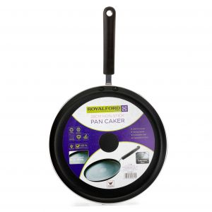 Royalford 28Cm Non Stick Pancake Maker - Aluminium - Black