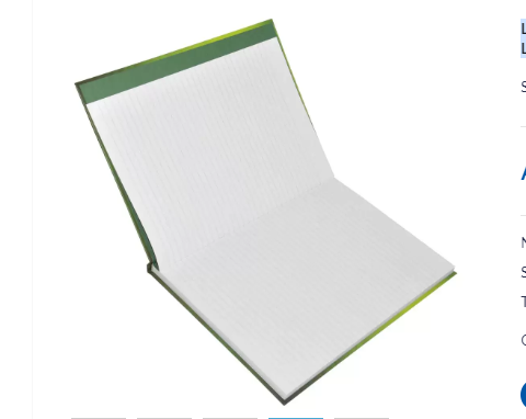 LIGHT Pack of 5 Hard Cover Note Book, Size A4, 100 Sheets - LINBA41001310