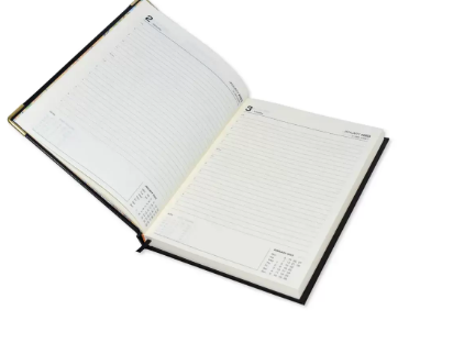 FIS Executive Diary 2023 (English) Bonded Leather, Cover Maroon - FSDI88EB23MR