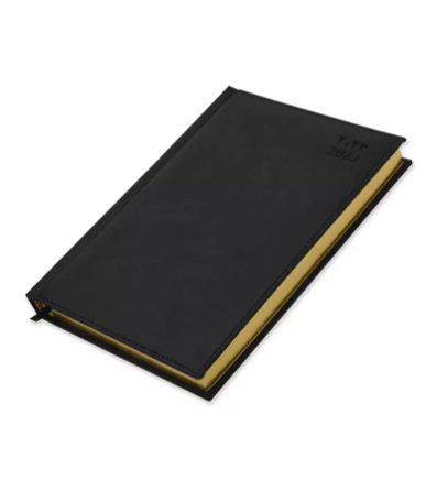 FIS Golden A5 Diary 2023 (Arabic/English) Black - FSDI26AEG23BK