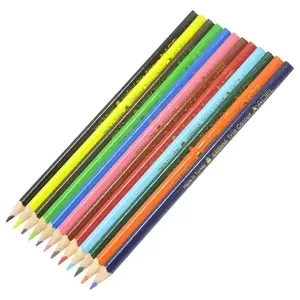 Adel Blackline Trio Color Pencils Long, Pack of 12 Colors - ALCK2113315107