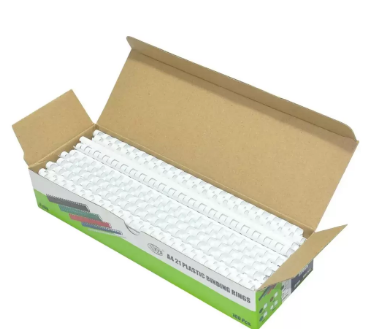 FIS Binding Rings (Plastic) - 8 mm, Box of 100 pieces (White Color)