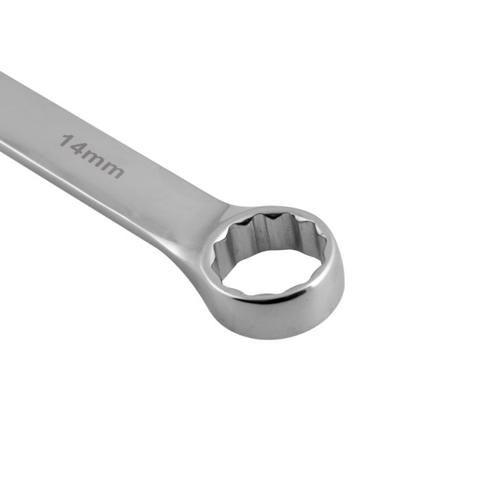 Geepas 14mm Combination Spanner - Open And Box End Spanner Wrench | Chrome Vanadium Spanner Wrenches Repair Tools | Ideal For Bike, Bicycle, Electric Vehicle, Automobile Maintenance & More