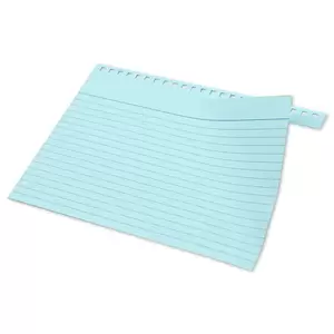 FIS Ruled Record Card 180 GSM 8X5 Inch Double Loop Spiral Assorted 50 Sheets -FSIC85-180SPP50