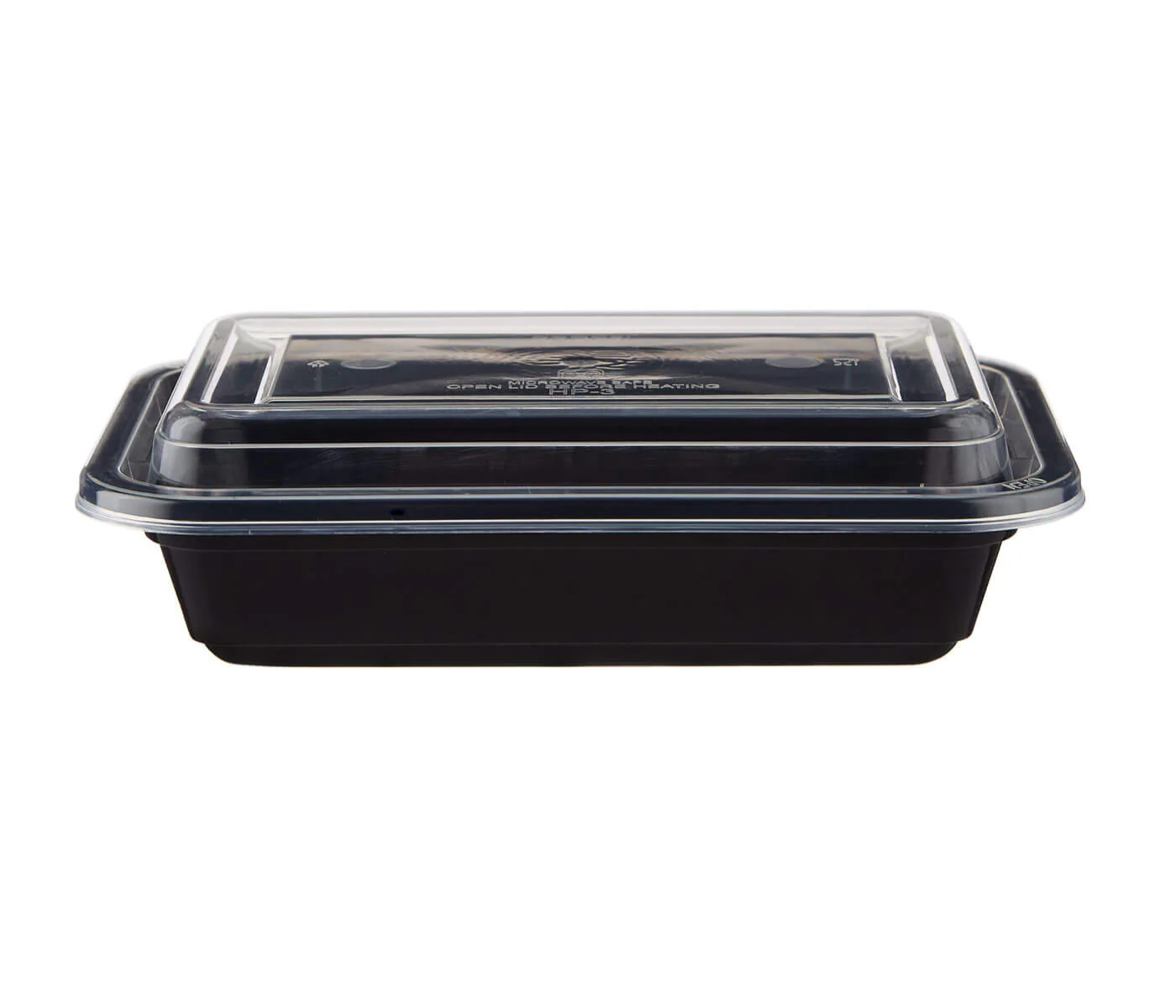Black Base Rectangular Container