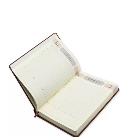 FIS Agenda Diary 2023 (Arabic/English) Bonded Leather, 1-Side Padded, Brown - FSDI75AEB23BR