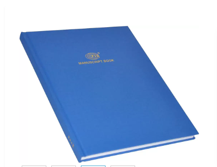 FIS Manuscript Books 8 mm Single Ruled, (Pack of 5 Pcs x 144 Sheets) 3 Quire, Inch Size - FSMN10X83Q