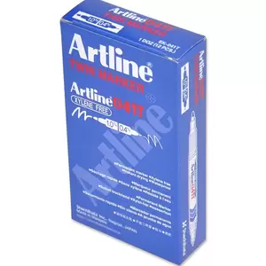 Artline 2 In 1 Marker ,Pack of 12, Ek-041T 0.4-1.0mm, Black - ARMKEK041TBK