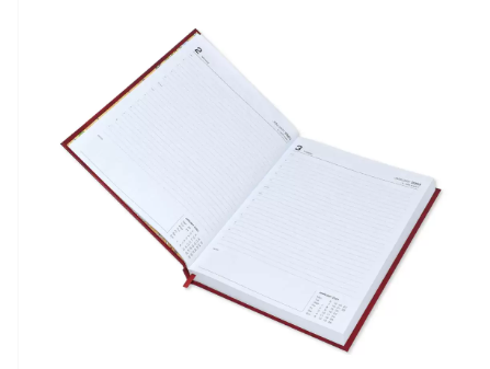 FIS 2023 Executive Diary English Vinyl Hard Cover Green - FSDI88EN23RE