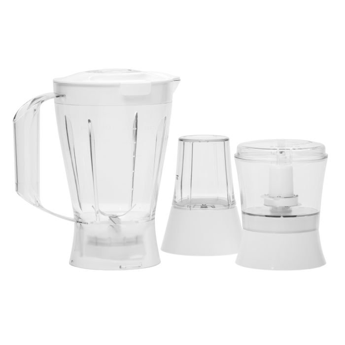 Geepas GSB44026UK 4-In-1 Food Processor & Juicer | Multifunctional Smoothie Maker, Juicer, Compact Electric Blender, Chopper & Grinder | 1.5L Jug, 2-Speed Pulse Function For Ice Crusher | 800W - 2 Yea