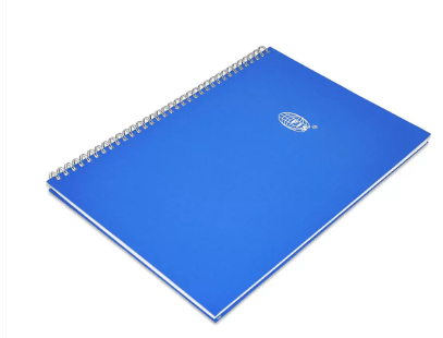 FIS Manuscript Book, Pack of 5, Size A4, 2 Quire, Plain with Spiral Binding - FSMNA42QPLSB