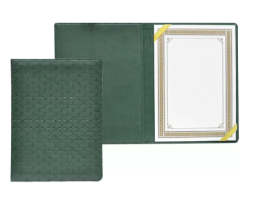 FIS Executive Italian PU Certificate Folders with A4 Certificate and Gift Box