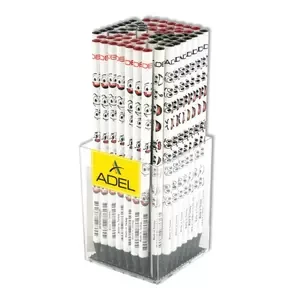 Adel Black Wood Pencils, Emoticons, Pack of 72 Pcs - ALPE2061130624