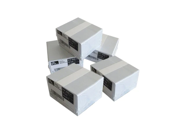 ZEBRA 104523-111 Premier (PVC) Card, Standard White CR80 size, 30 mil - Pack of 500 cards
