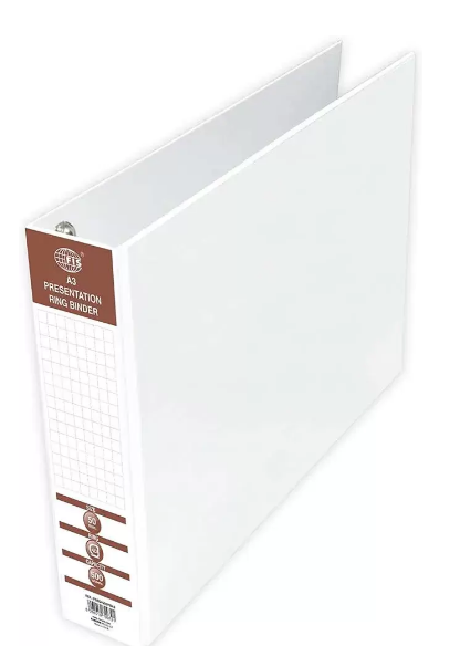 FIS Color Presentation Binder 4D Ring, Horizontal, A3 Size, 50mm Ring Size, 3 Inch Spine Colonne - FSBD450DPBA3