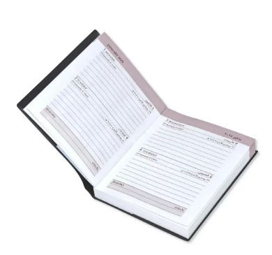 FIS 2024 Pocket Diary Arabic English With Pvc Soft Cover Black -FSDI09AE24BK