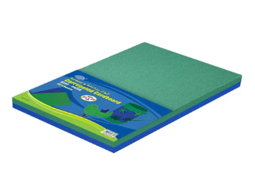 10-Sheets FIS Corrugated Cardboards, Size 25 x 35 cm, Blue/Green - FSCH2535BLGR