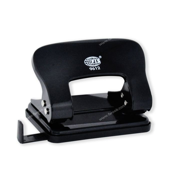 FIS 2 Hole Punch 20 Sheets Capacity, Black Color - FSPU9612BK
