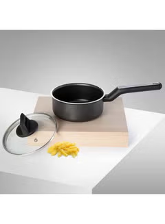 9-Piece Non-Stick, Cookware Setm, (Fry Pan, Casserole, Saucepan, Kadai, 3 Lids & 2 Spatulas), with 5 Layer PTFE, Non-Stick Spray. Coating, BXSGS09BME Blacmk 4.7kg