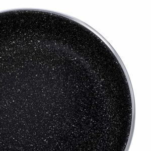 Royalford Round Baking Pan - Granite - Black - RF10093