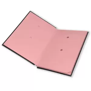 FIS Signature Book 18-Divisions Vinyl with Cover Stitching, Black - FSCL18SBK