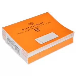 FIS Exercise Book, Pack of 12, Size:21 X 16.5 cm, 60 Pages, 2 Line Margin (Maths Book) - FSEBSL2M80N