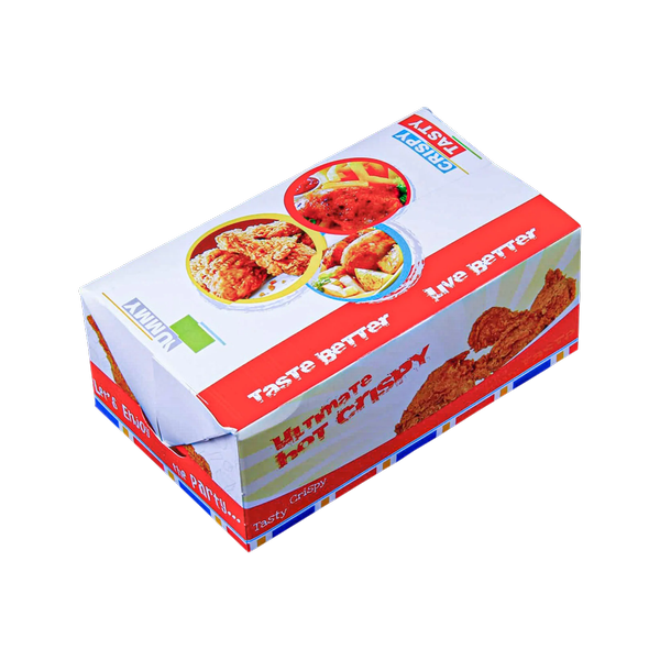 Paper Dinner Box With PP Lining 250 Pieces Medium Size