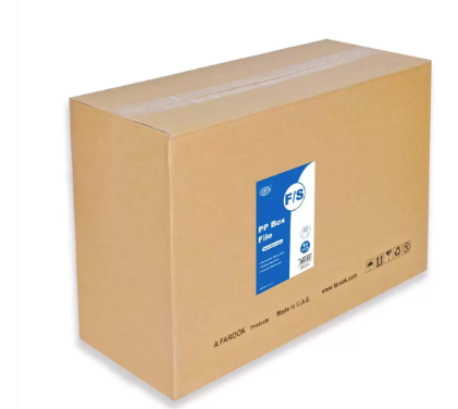 PP Lever Arch File, 8cm, F/S Size, Maroon, PP Origin Germany - FSBF8PMRFN10