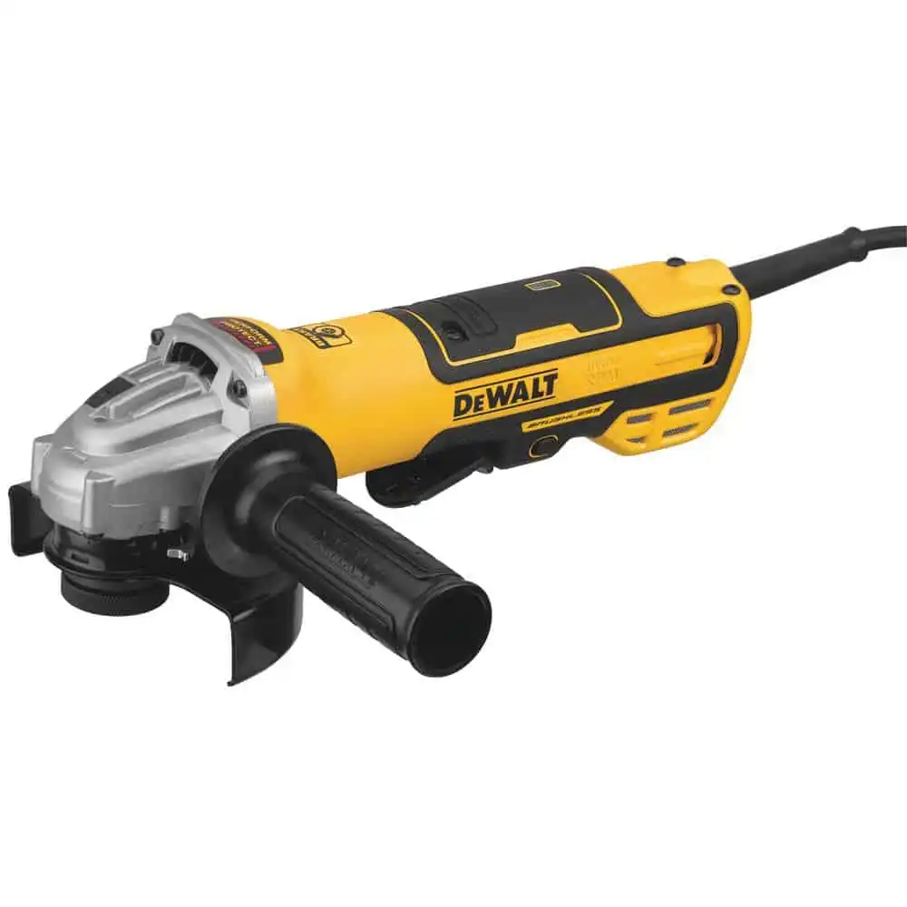 110V 5 In. Angle Grinder (125mm), Paddle Switch, 1700W, Brushless Motor, With Side Handle, Guard, Inner And Outer Flanges