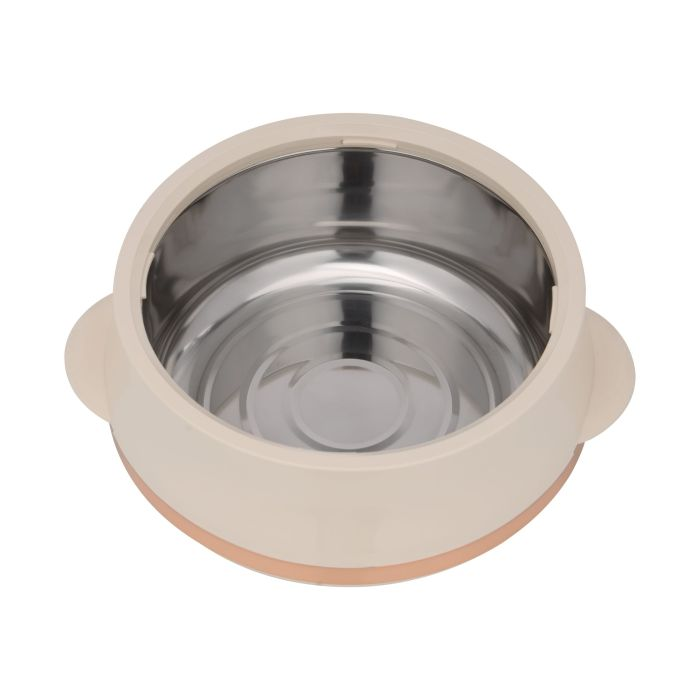 Royalford Elite Gold Insulated Casserole, Firm Twist Lock, RF11147 | Strong Handles | 3500ml Double Wall Insulated Serving Pot, Chapati Storage Box, Roti Serving Pot, Chapati Dabba