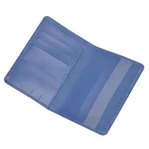 FIS Blue Polyurethane For Unisex - Passport Wallet - FSGNBLD6