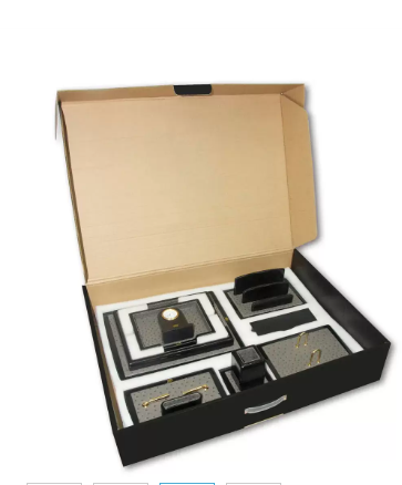 FIS Executive Wooden Desk Sets, Set of 9 Pieces - FSDS-5