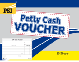 PSI Petty Cash Voucher Books 50 Sheets