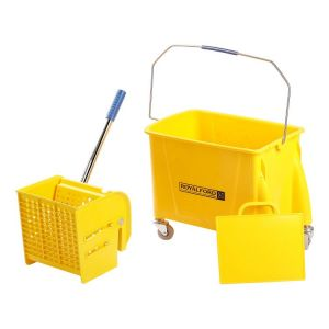 Royalford Professional Mop Wringer - Plastic - Yellow - 25 LITER