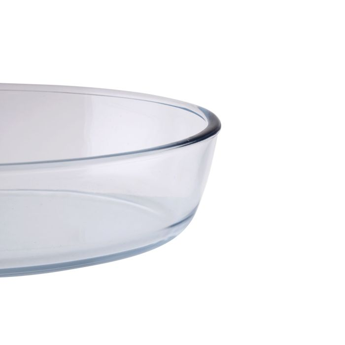 Royalford 3Pcs Oval Glass Baking Tray Set - Roasting & Baking Tray | Oven Safe, Fridge, Dishwasher & Freezer Safe | Durable & Easy Clean | Ideal For Cooking Serving Storing Freezing Roasting