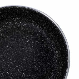 Royalford Round Baking Pan - Granite - Black - RF10094
