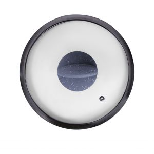 Royalford 22Cm Smart Casserole With Glass Lid - Granite - Blue