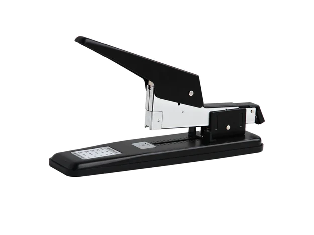 DELI Stapler No. 0390, Heavy Duty, 80 Sheets Capacity, Black
