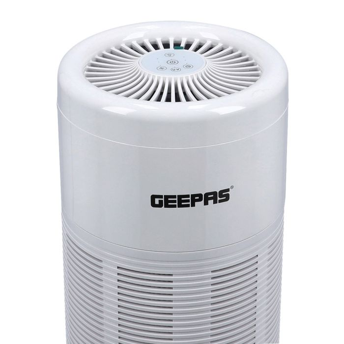 Geepas GAP16014 Air Purifier - Touch Control With 3 Timer Functions & 3 Speed | Night Light & UV Function | Healthy Air | Ideal For Home, Hospitals, Bedroom, Office & More
