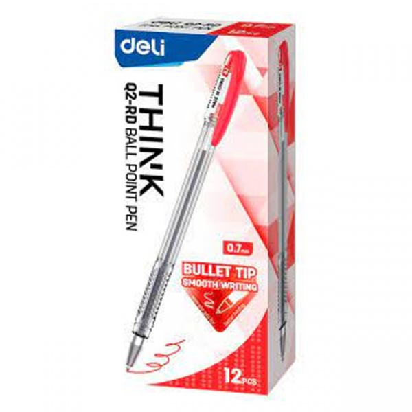 Deli-EQ2-RD Ball Point Pen