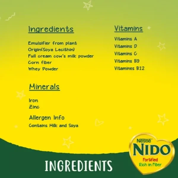 Nestlé NIDO Fortified Milk Powder Rich in Fiber Pouch 2100g (Promo)
