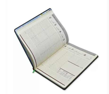 FIS Executive Diary 2023 Arabic/English/French (1-Week at a glance) Italian PU Padded, Cover, Green - FSDI35AEP23GR