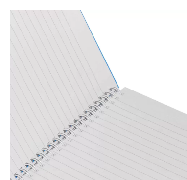 LIGHT Pack of 5 Spiral Hard Cover Note Book 100 Sheets. Size:9X7 Inches (22.86 X 20.32 CM) -LINBS971001304