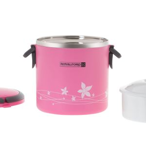 Royalford 180L Lunch Box - Stainless Steel - Pink