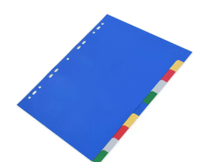 Pack of 25 Pieces A4 PP Index Divider Blue
